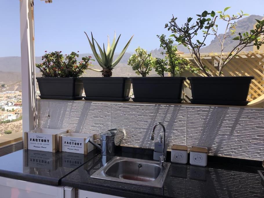Apartamento Con Impresionantes Vistas Y Piscina Costa Adeje  Kültér fotó